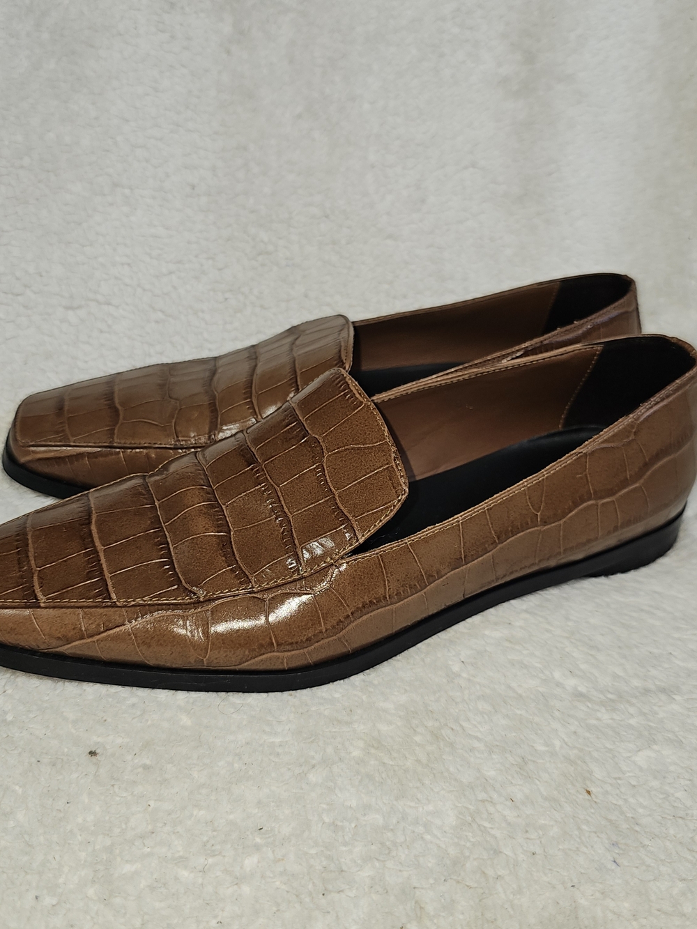 Everlane Women's Leather Loafers Slip On Brown Made in Italy Size 8.5.